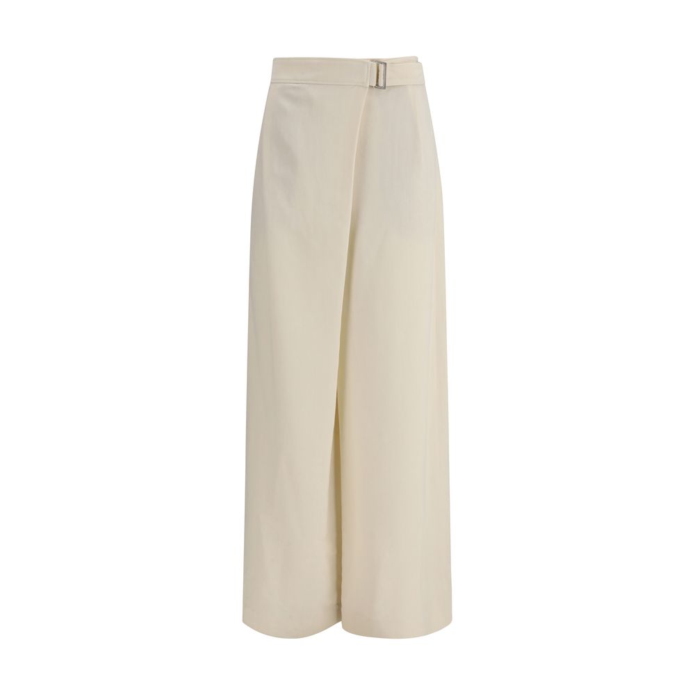 Brunello Cucinelli Beige Viscose Casual Pants | Regal Royce