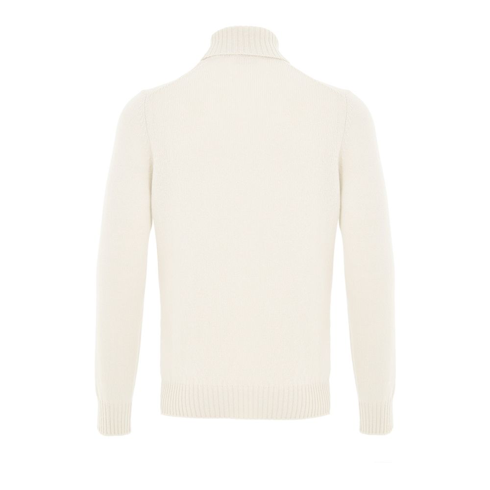 Gran Sasso White Wool Turtleneck | Regal Royce