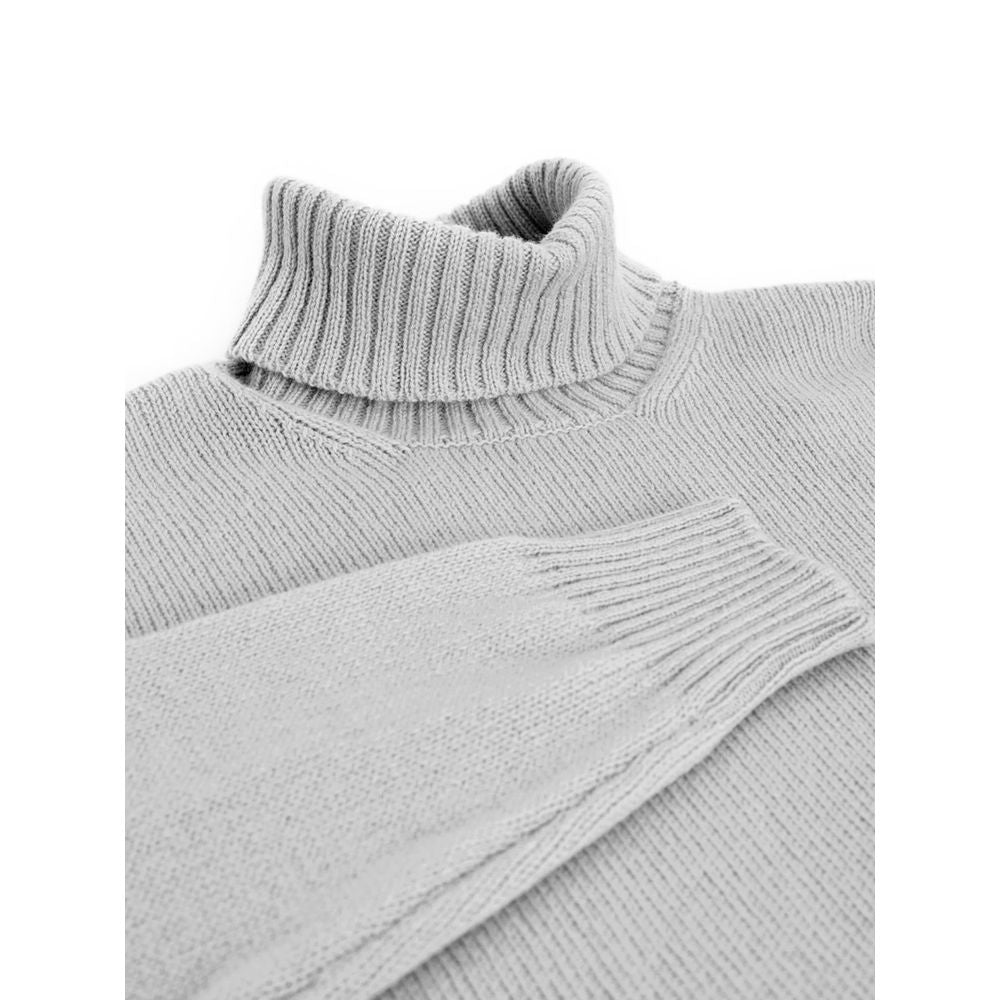 Gran Sasso Gray Wool Turtleneck | Regal Royce