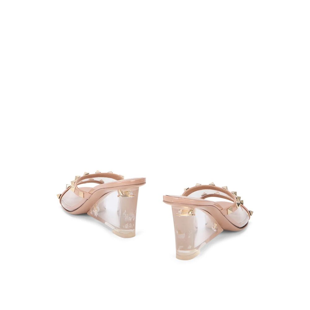 Valentino Garavani Beige Leather Mules | Regal Royce