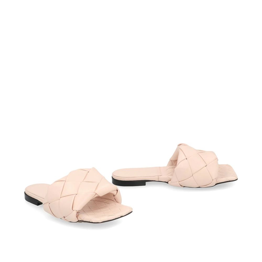 Bottega Veneta Multicolor Leather Flat Sandals | Regal Royce