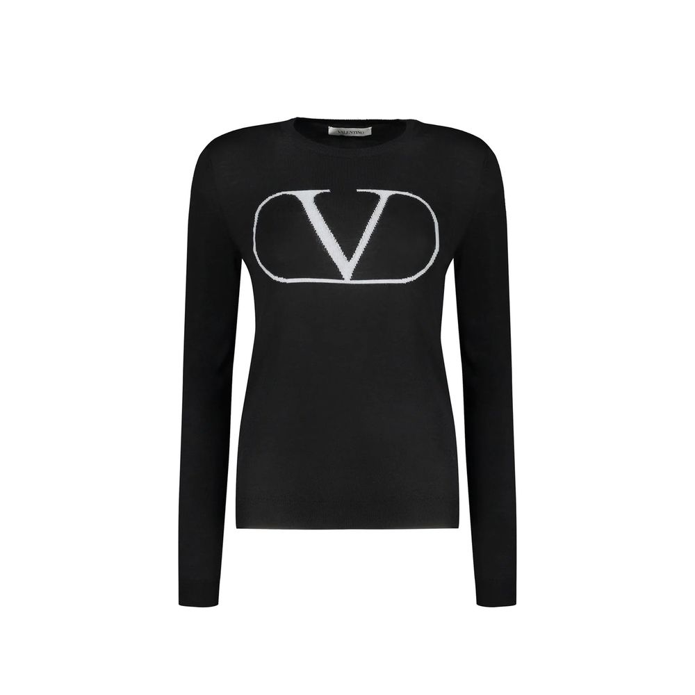 Valentino Black Virgin Wool Sweatshirt | Regal Royce