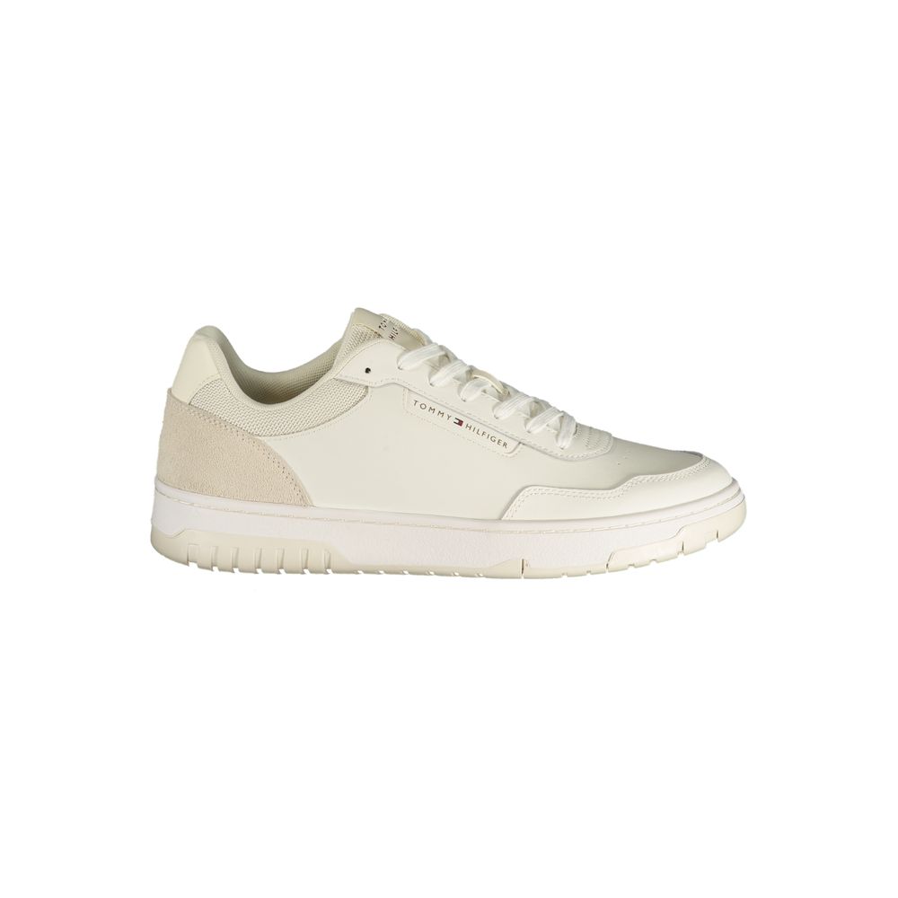 Tommy Hilfiger White Polyurethane Men's Sneaker | Regal Royce