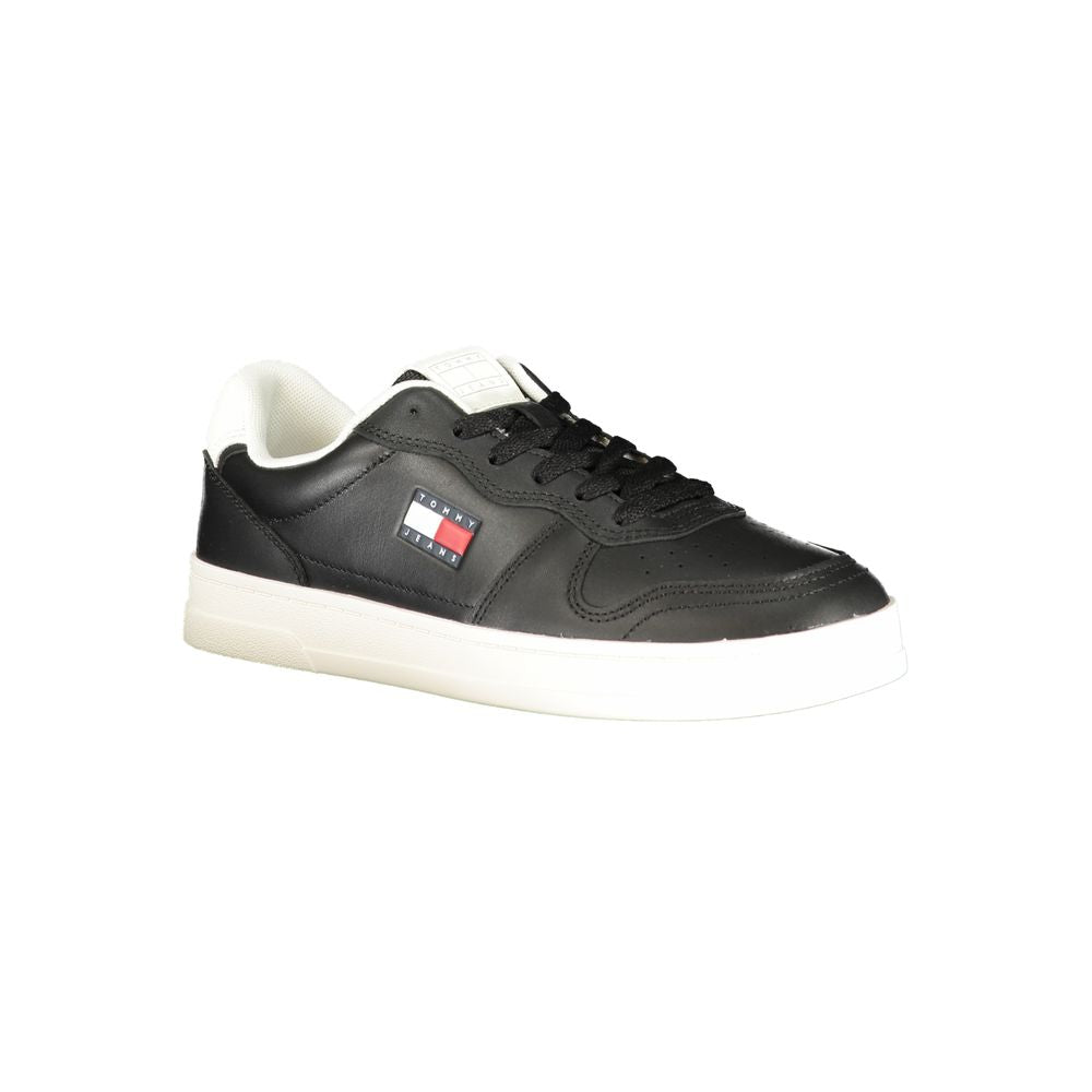 Tommy Hilfiger Black Polyurethane Women Sneaker | Regal Royce