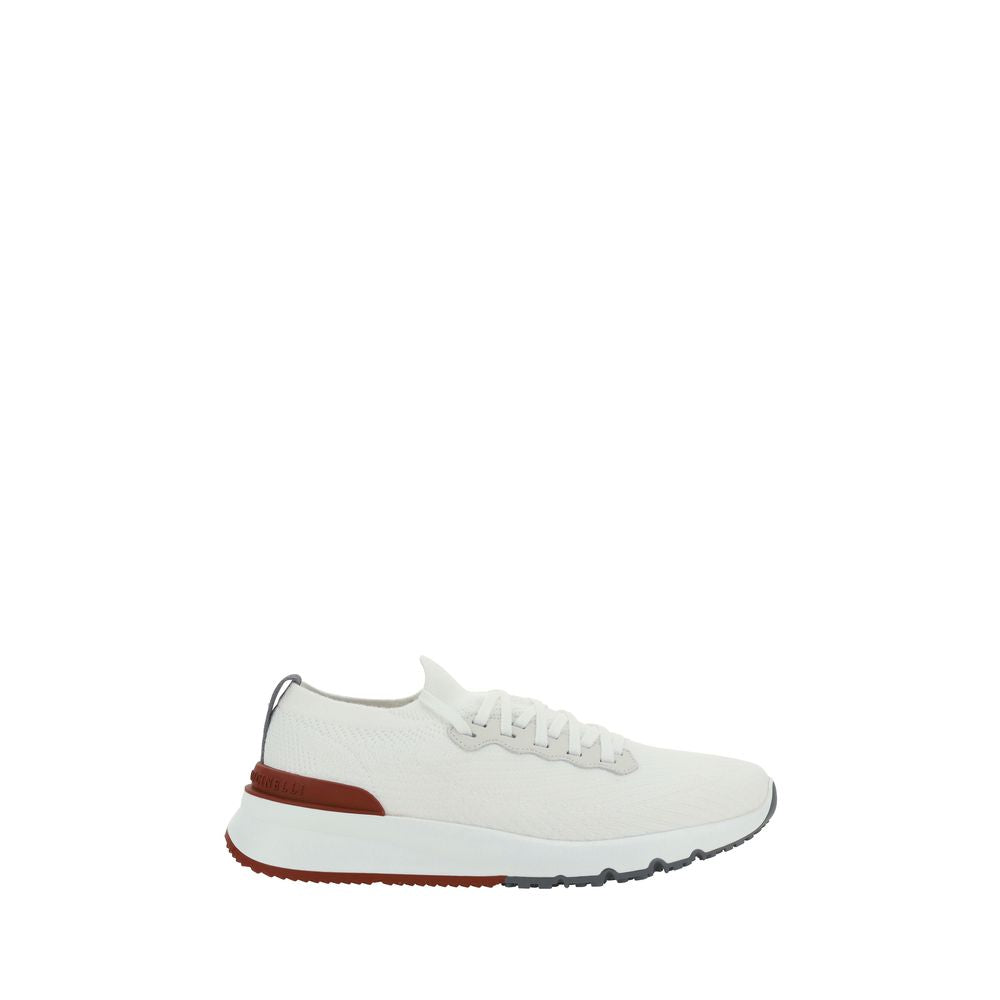Brunello Cucinelli White Rubber Low Top Sneakers | Regal Royce