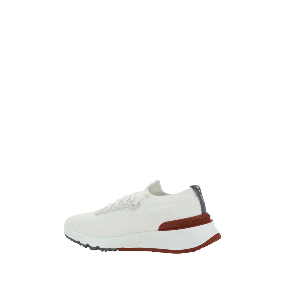 Brunello Cucinelli White Rubber Low Top Sneakers | Regal Royce