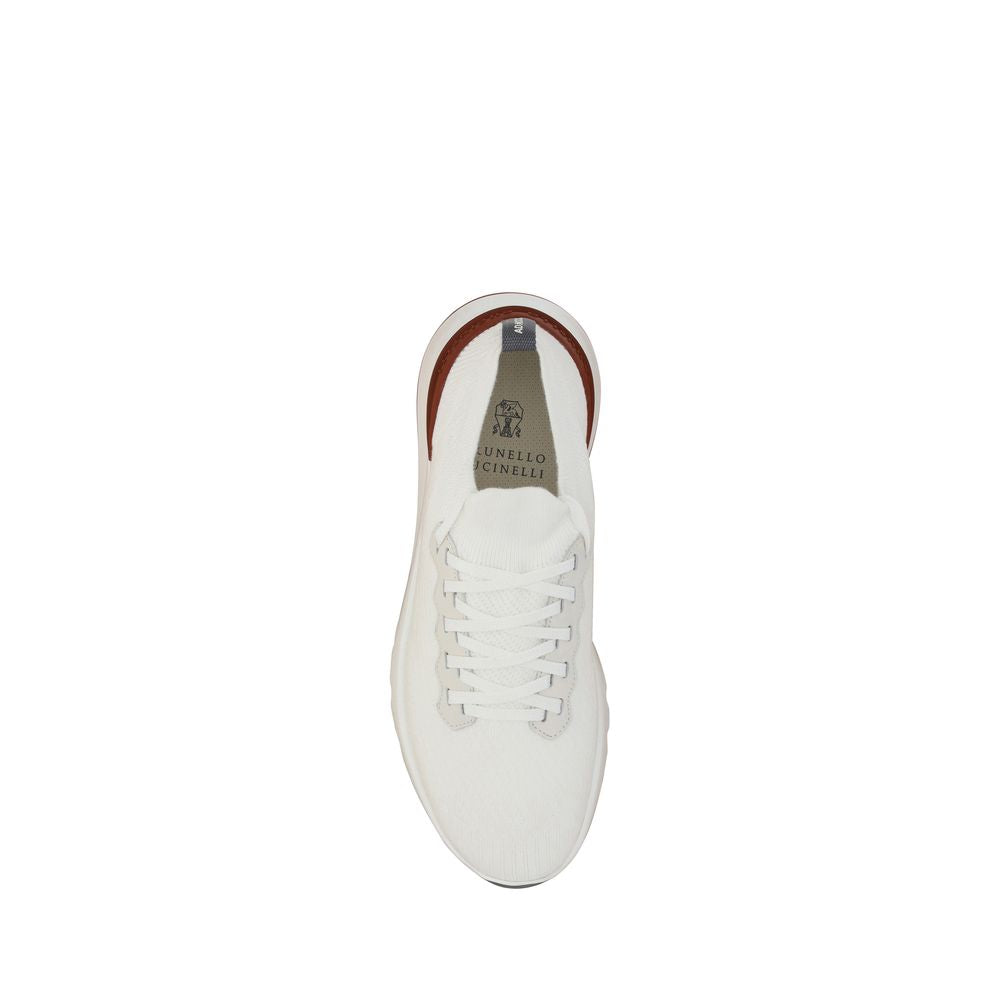 Brunello Cucinelli White Rubber Low Top Sneakers | Regal Royce