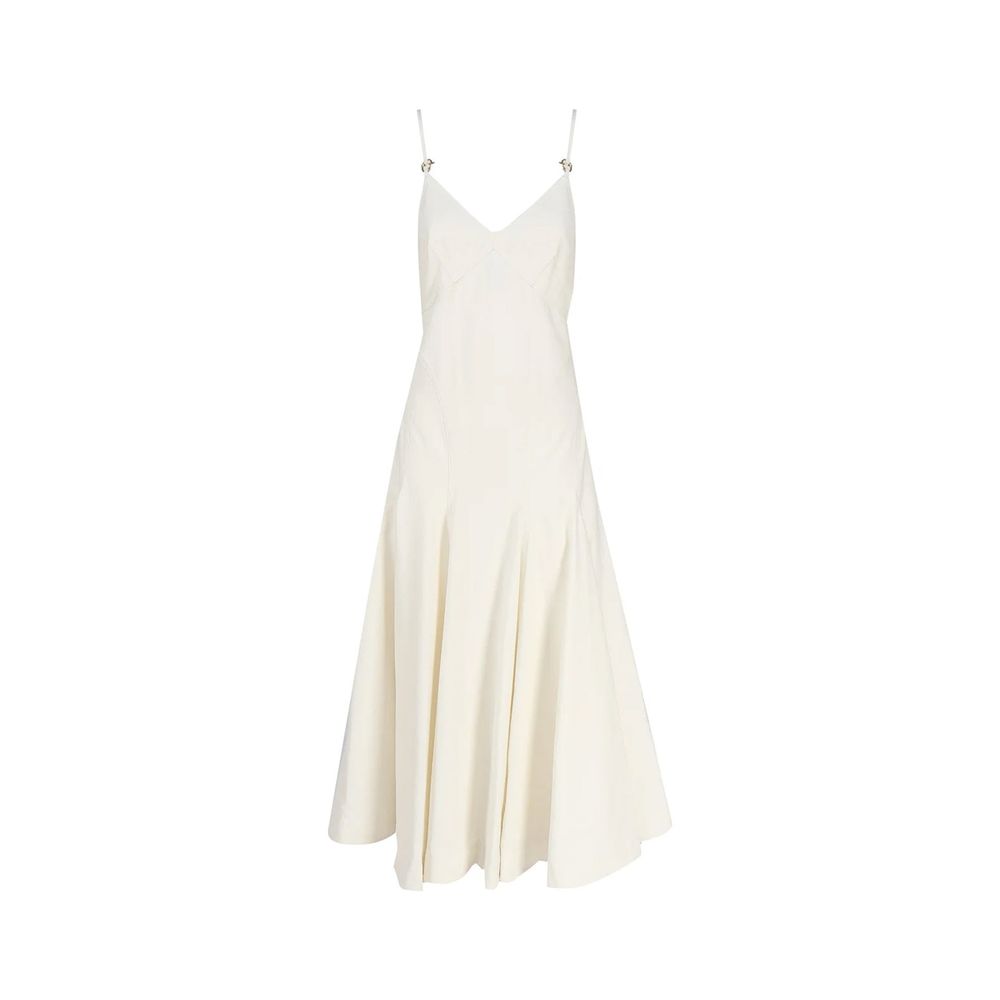 Bottega Veneta White Cotton Casual Dress | Regal Royce