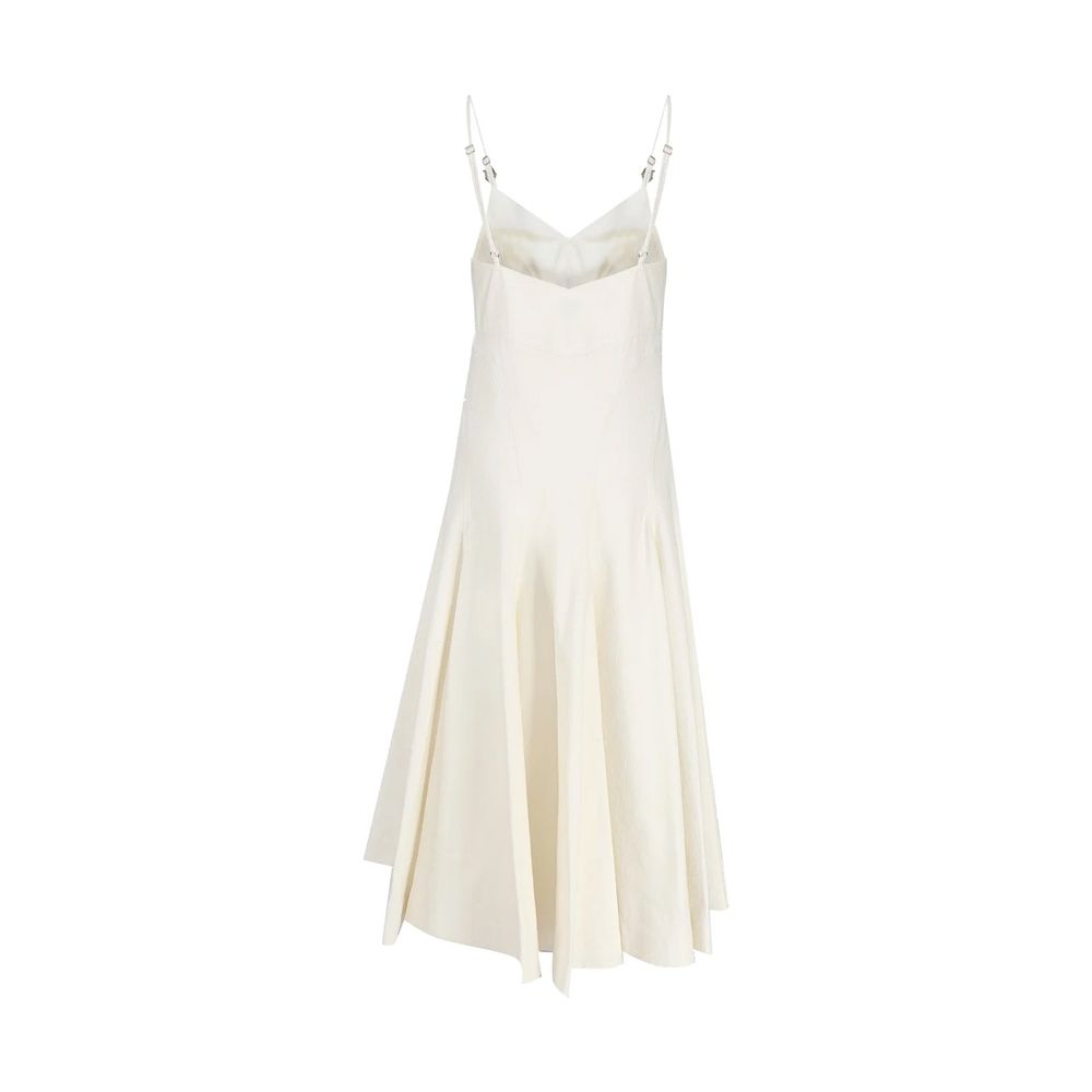Bottega Veneta White Cotton Casual Dress | Regal Royce