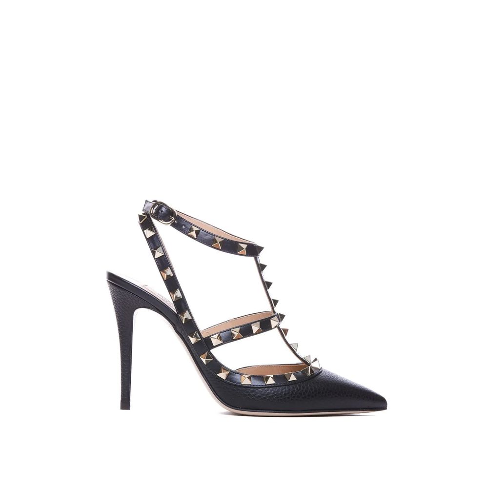 Valentino Garavani Black Calfskin Platform Pumps | Regal Royce