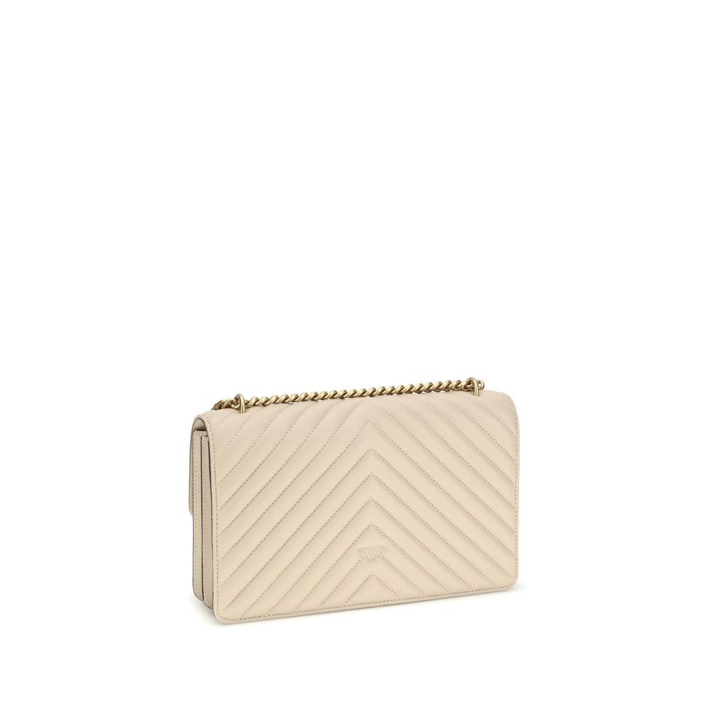 PINKO Beige Calf Leather Bos Taurus Shoulder Bag | Regal Royce