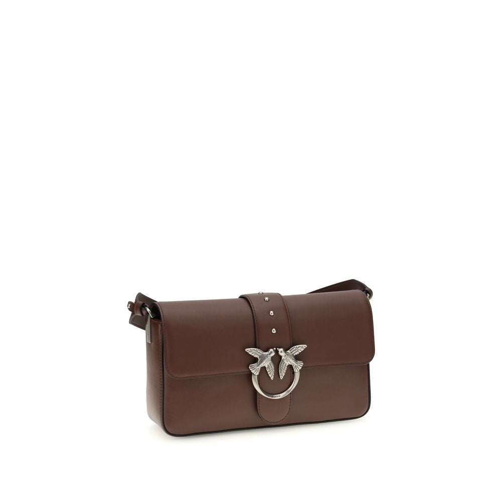 PINKO Brown Leather Shoulder Bag | Regal Royce