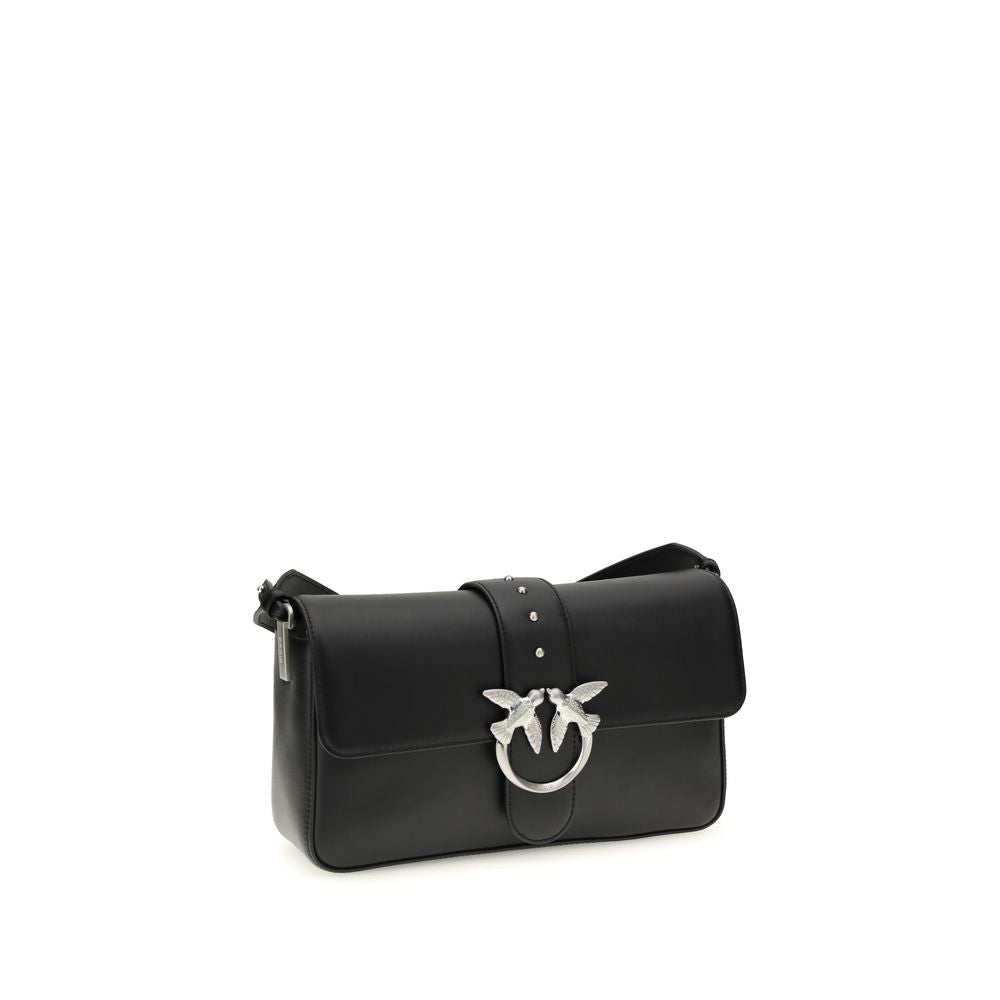 PINKO Black Leather Shoulder Bag | Regal Royce