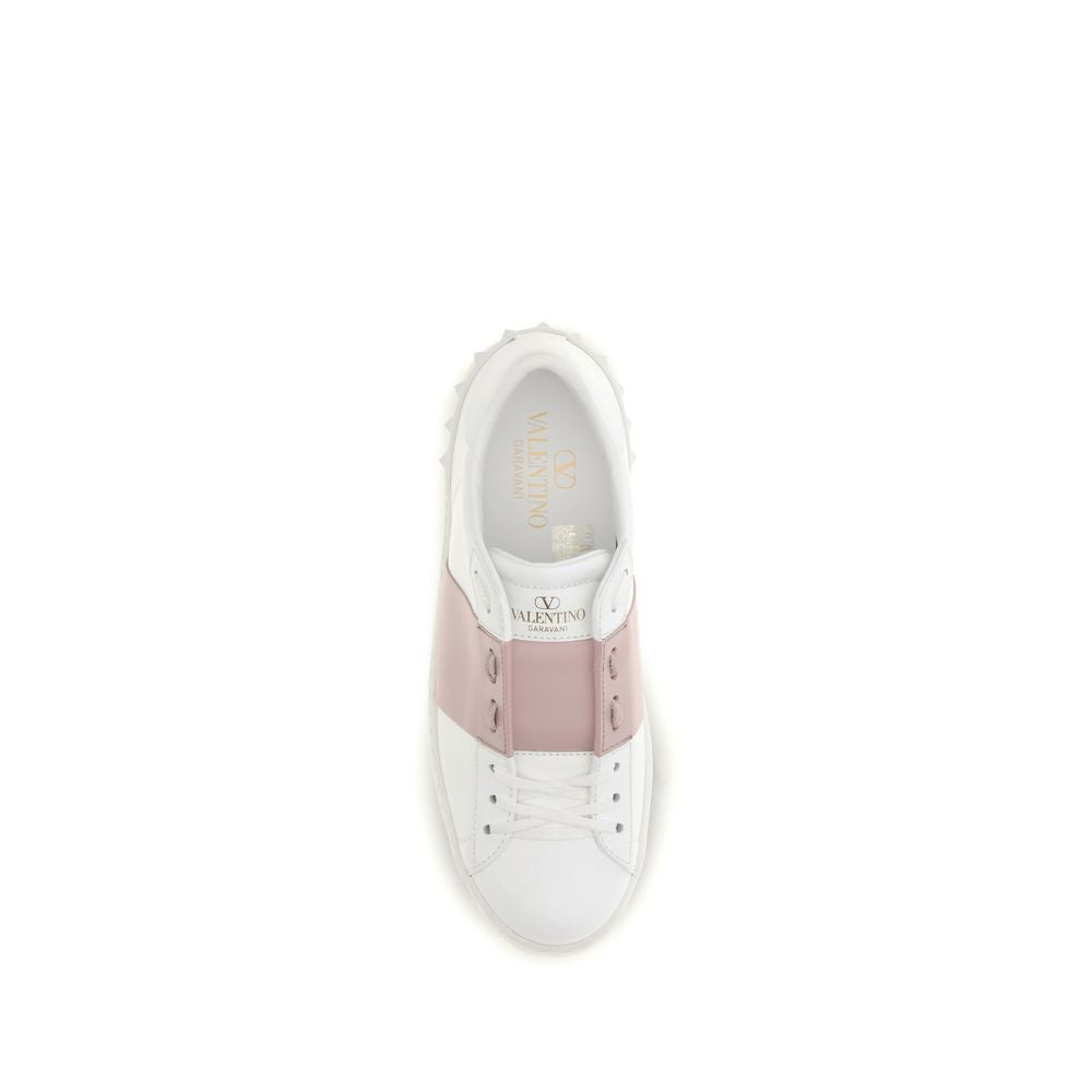 Valentino Garavani White Calf Leather Bos Taurus Sneakers | Regal Royce