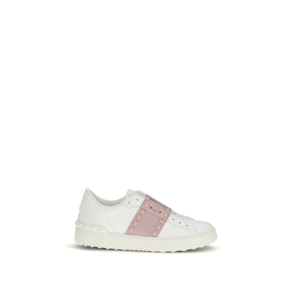 Valentino Garavani White Calf Leather Bos Taurus Athletic Sneakers | Regal Royce
