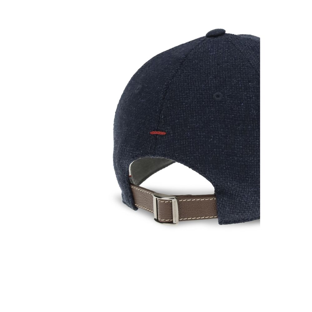 Brunello Cucinelli Bicolor Silk Cap (Baseball Hat) | Regal Royce