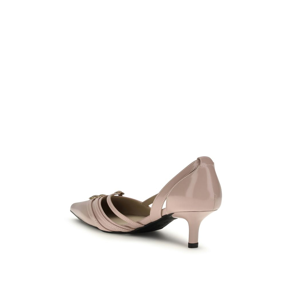 PINKO Multicolor Calf Leather Bos Taurus Mid Heel Pumps | Regal Royce