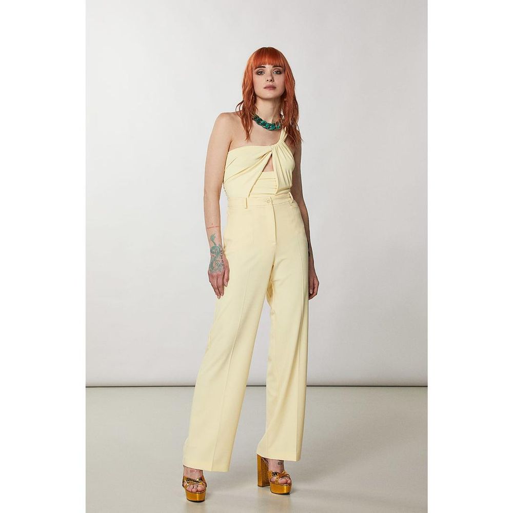 Patrizia Pepe Yellow Acetate Tank Tops | Regal Royce