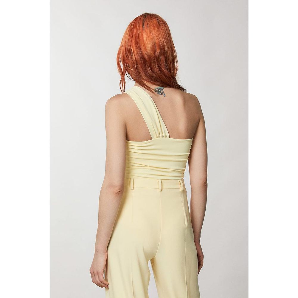 Patrizia Pepe Yellow Acetate Tank Tops | Regal Royce