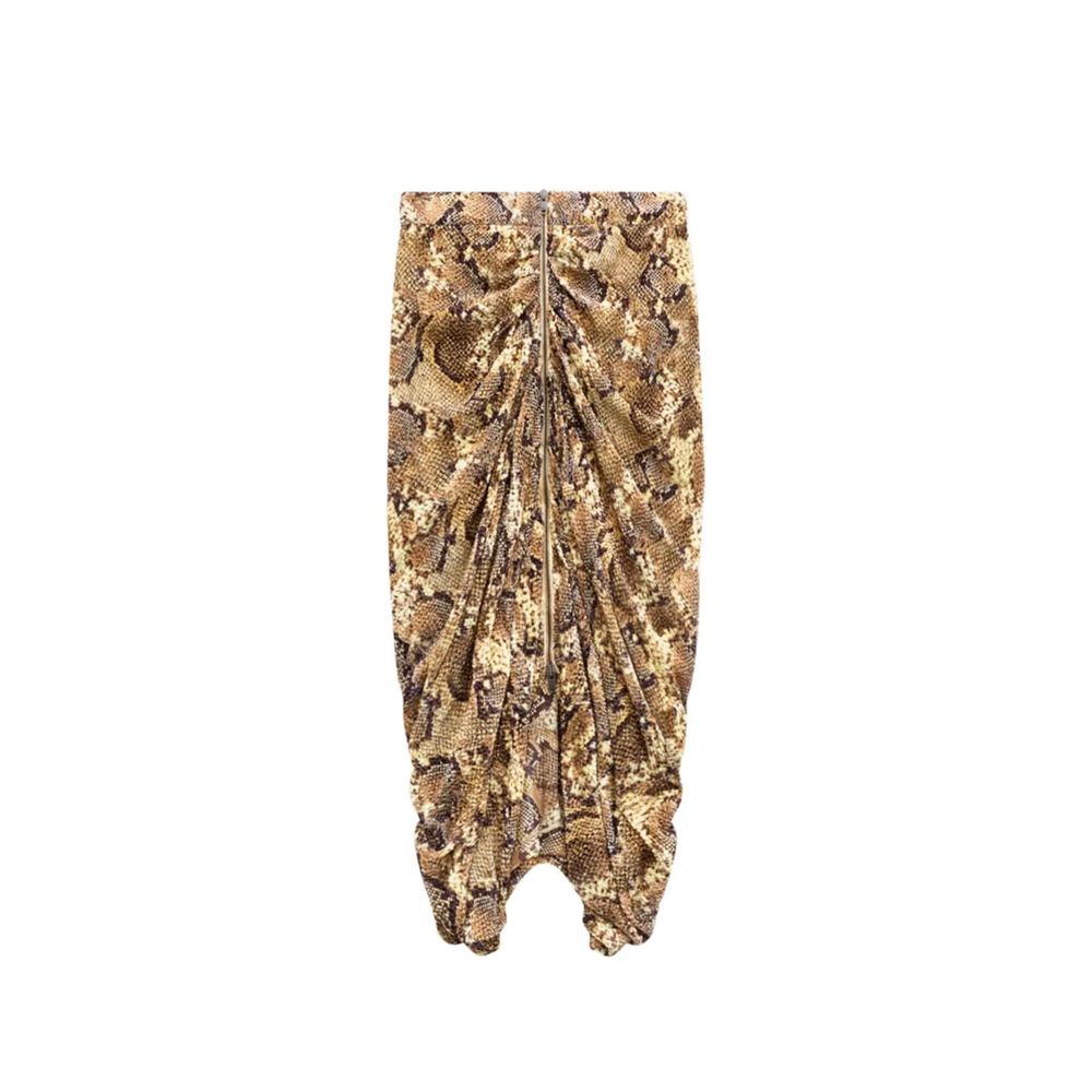 Isabel Marant Beige Silk Midi Skirt | Regal Royce