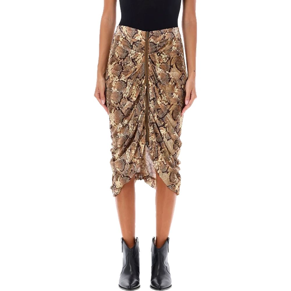 Isabel Marant Beige Silk Midi Skirt | Regal Royce