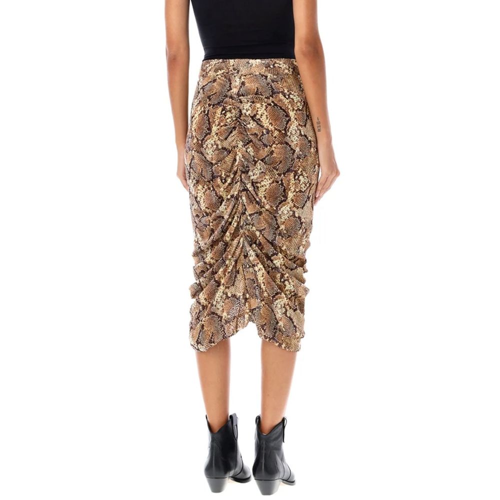 Isabel Marant Beige Silk Midi Skirt | Regal Royce