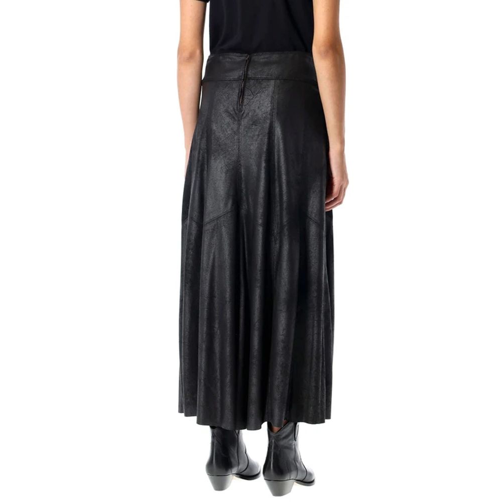 Isabel Marant Black Elastane Long Skirt | Regal Royce