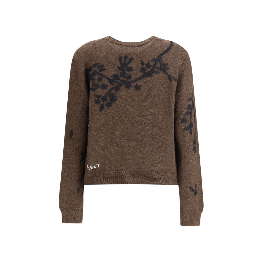 Baziszt Brown Alpaca Vicugna Pacos Cardigan | Regal Royce