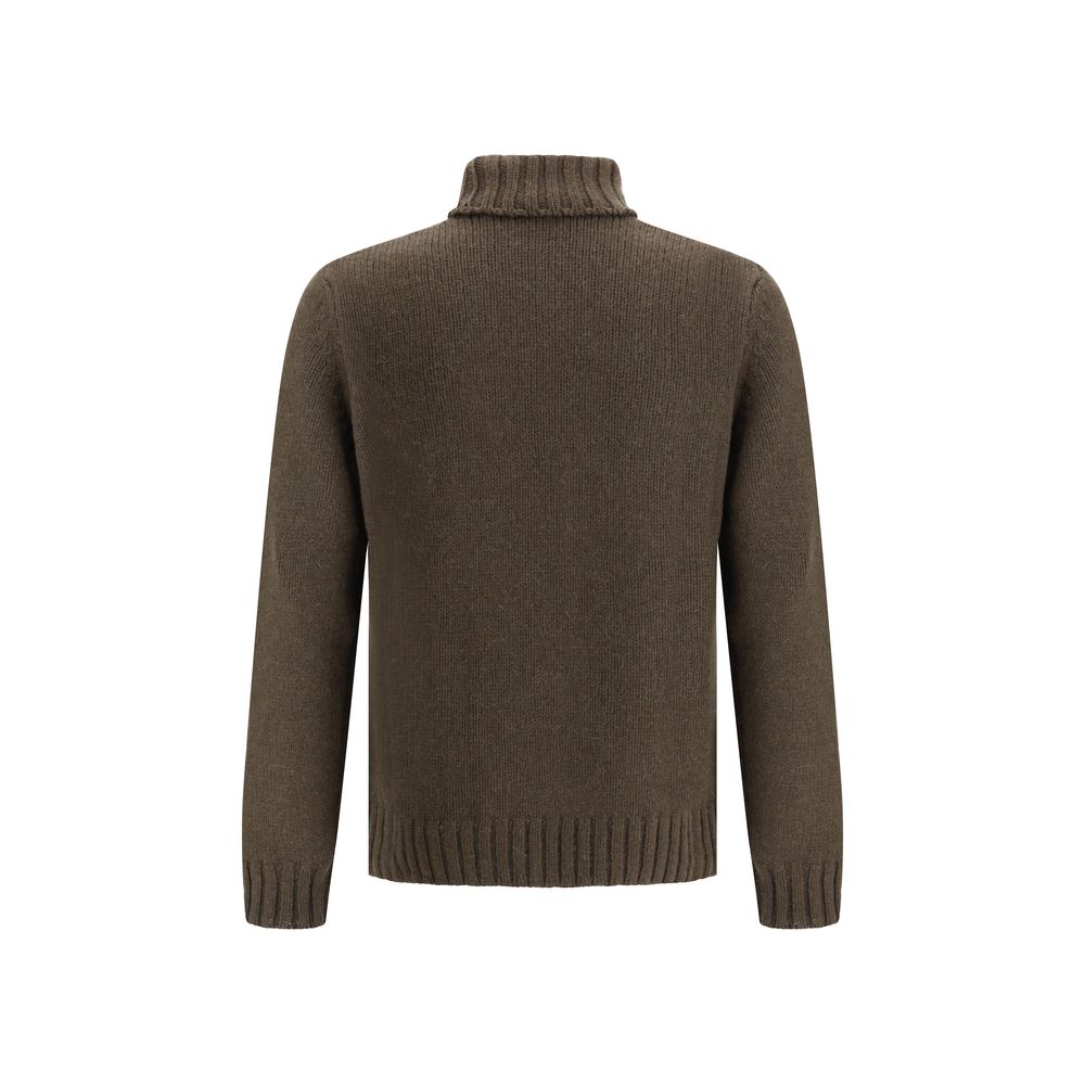 Aragona Cashmere Bicolor Alpaca Vicugna Pacos Turtleneck | Regal Royce