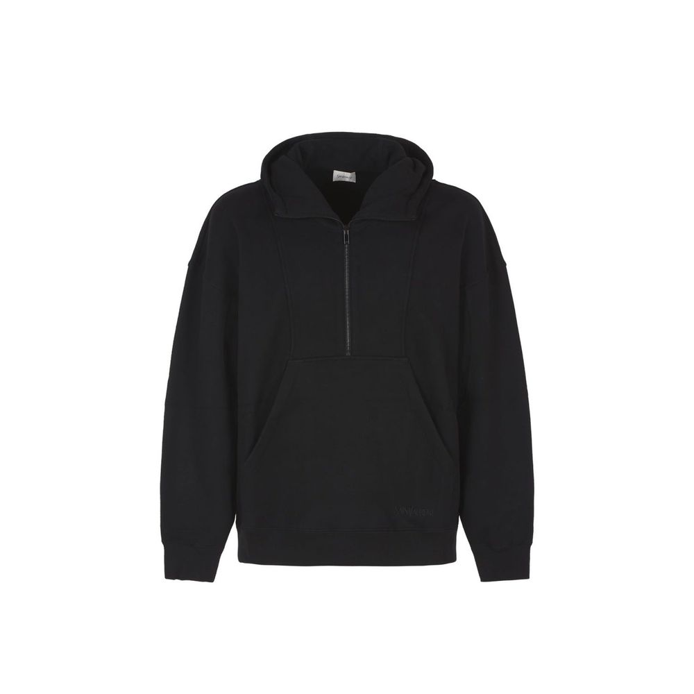 Saint Laurent Black Cotton Sweatshirt | Regal Royce