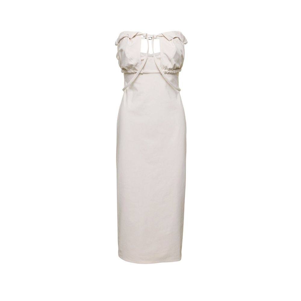 Jacquemus White Cotton Casual Dress | Regal Royce