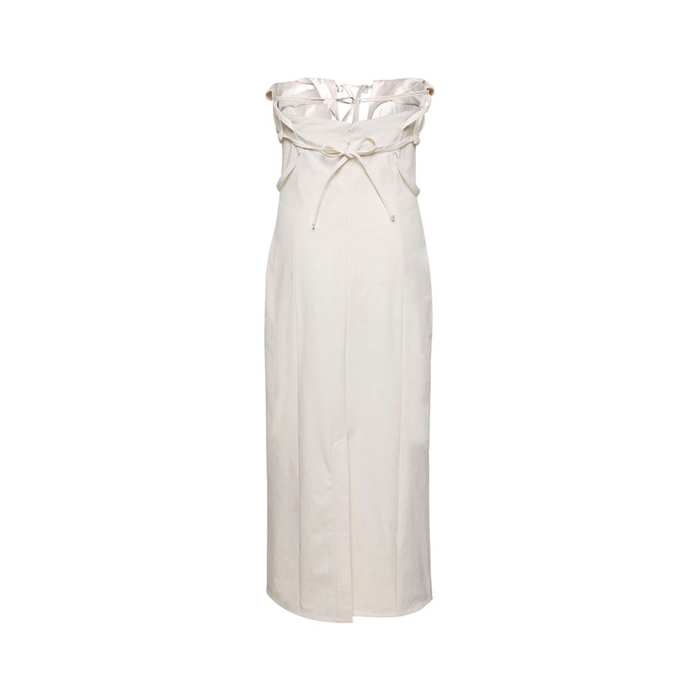 Jacquemus White Cotton Casual Dress | Regal Royce