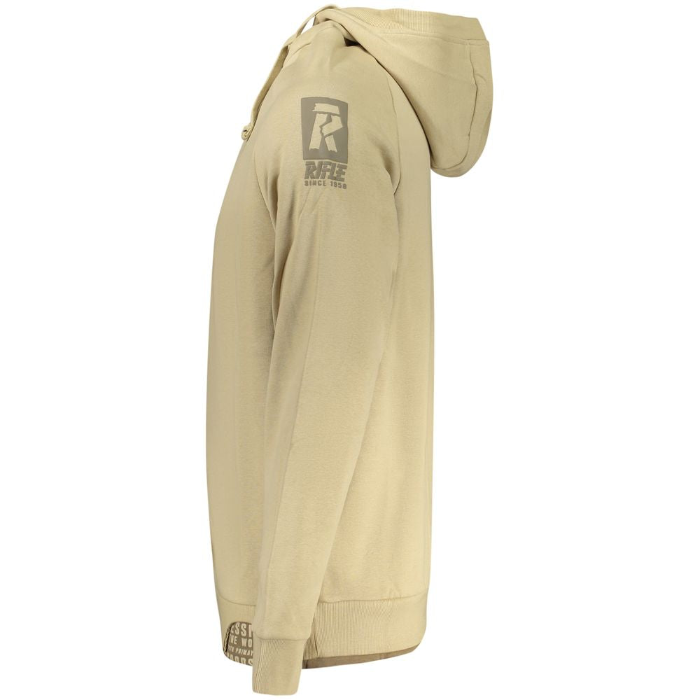 Rifle Beige Cotton Men Sweatshirt | Regal Royce