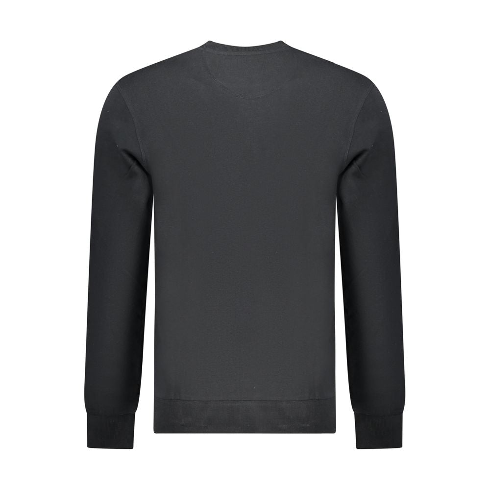 North Sails Black Cotton Men Sweatshirt | Regal Royce