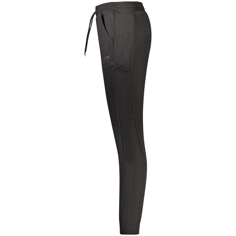Rifle Black Cotton Men's Track Pant | Regal Royce