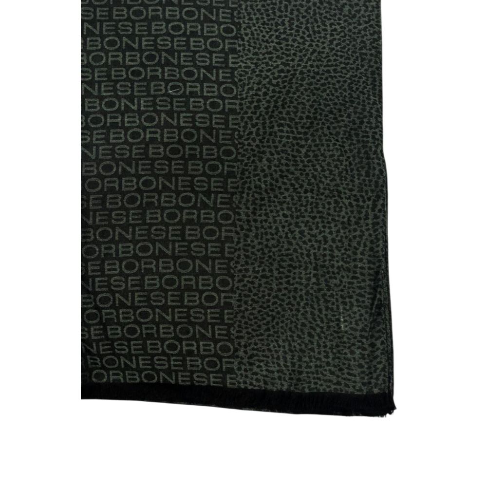 Borbonese Green Wool Unisex Scarf | Regal Royce