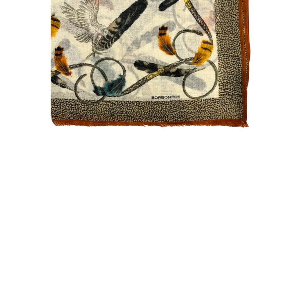 Borbonese Beige Fleece Wool Women Scarf | Regal Royce