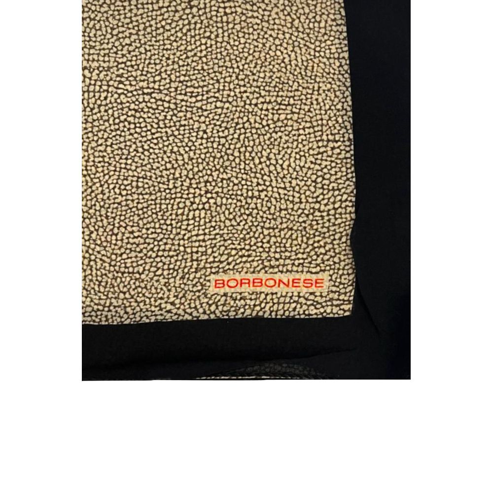 Borbonese Black Silk Women Scarf | Regal Royce