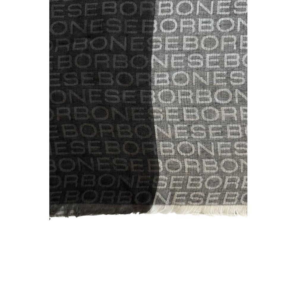 Borbonese Multicolor Modal Women Scarf with Micro Fringe from Italy | Regal Royce