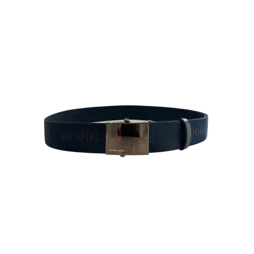 Borbonese Black Polyester Men's Belt | Regal Royce
