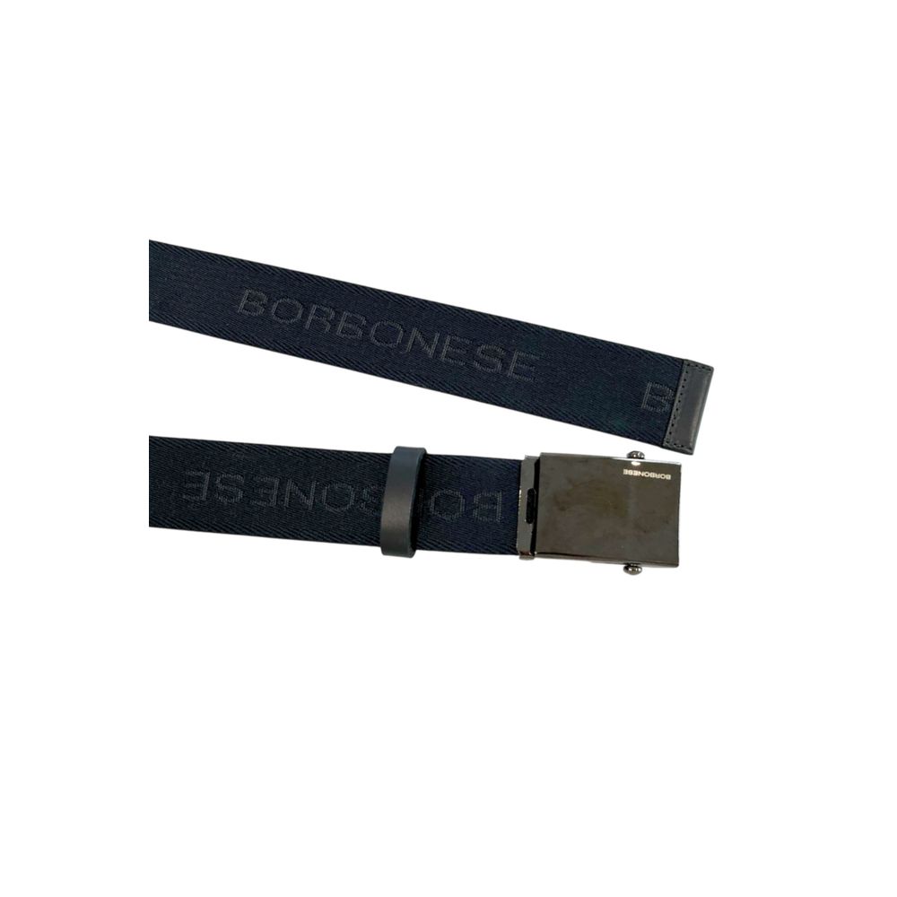 Borbonese Black Polyester Men's Belt | Regal Royce