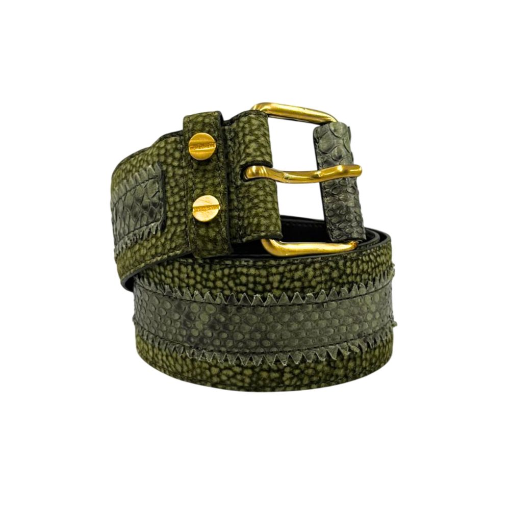 Borbonese Green Genuine Leather Women Belt | Regal Royce