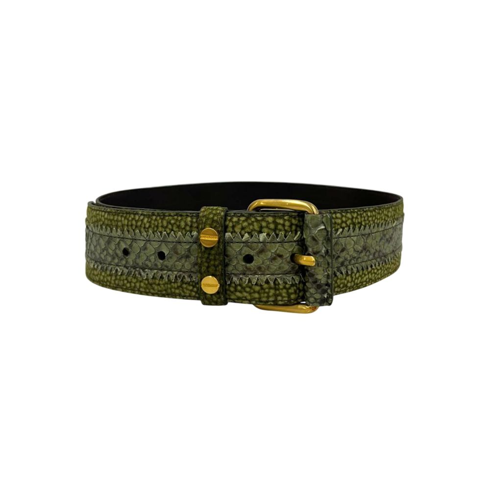 Borbonese Green Genuine Leather Women Belt | Regal Royce