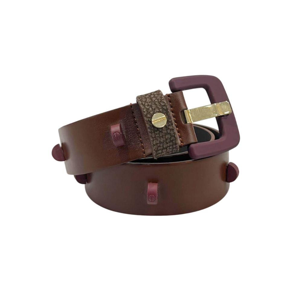 Borbonese Brown Genuine Leather Women Belt | Regal Royce