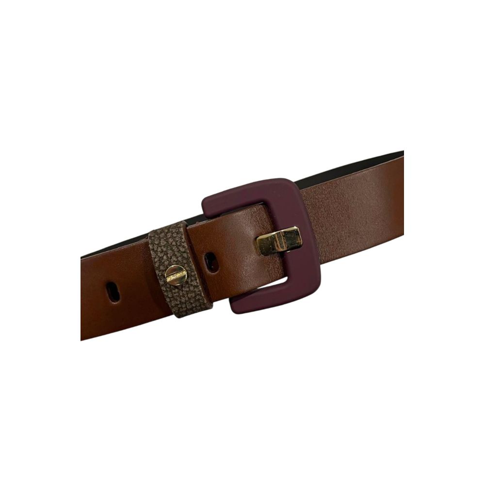 Borbonese Brown Genuine Leather Women Belt | Regal Royce