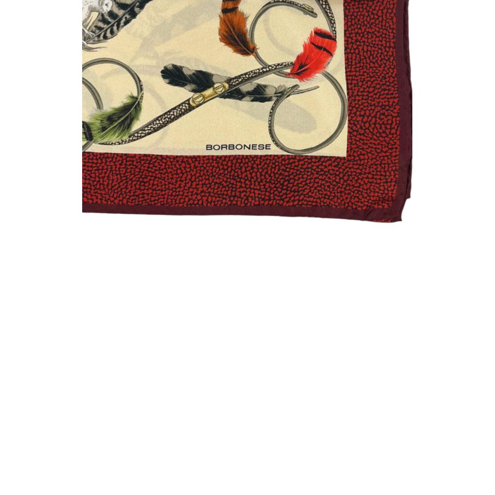 Borbonese Beige Silk Women Scarf | Regal Royce