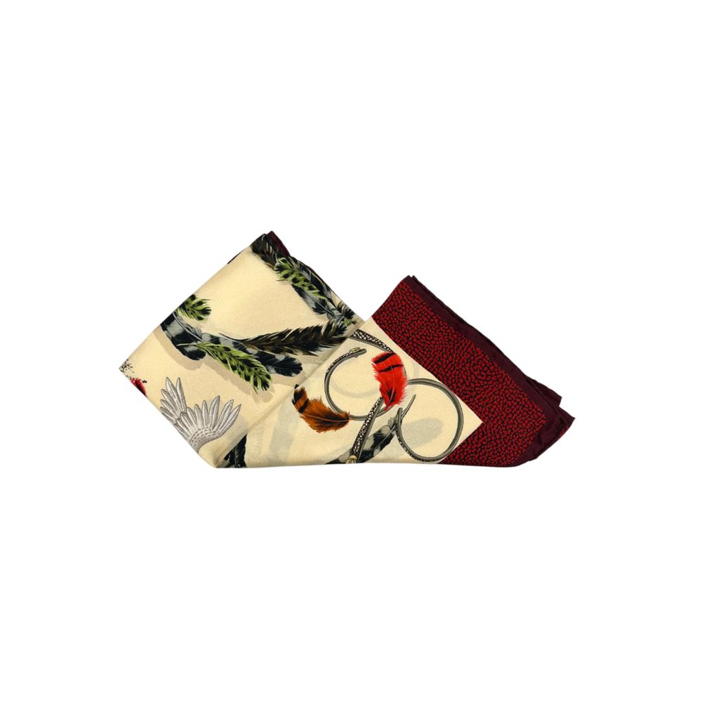 Borbonese Beige Silk Women Scarf | Regal Royce