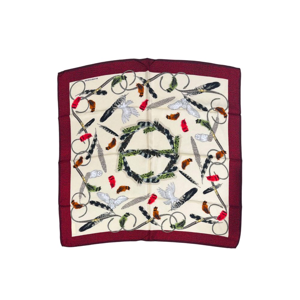Borbonese Beige Silk Women Scarf | Regal Royce
