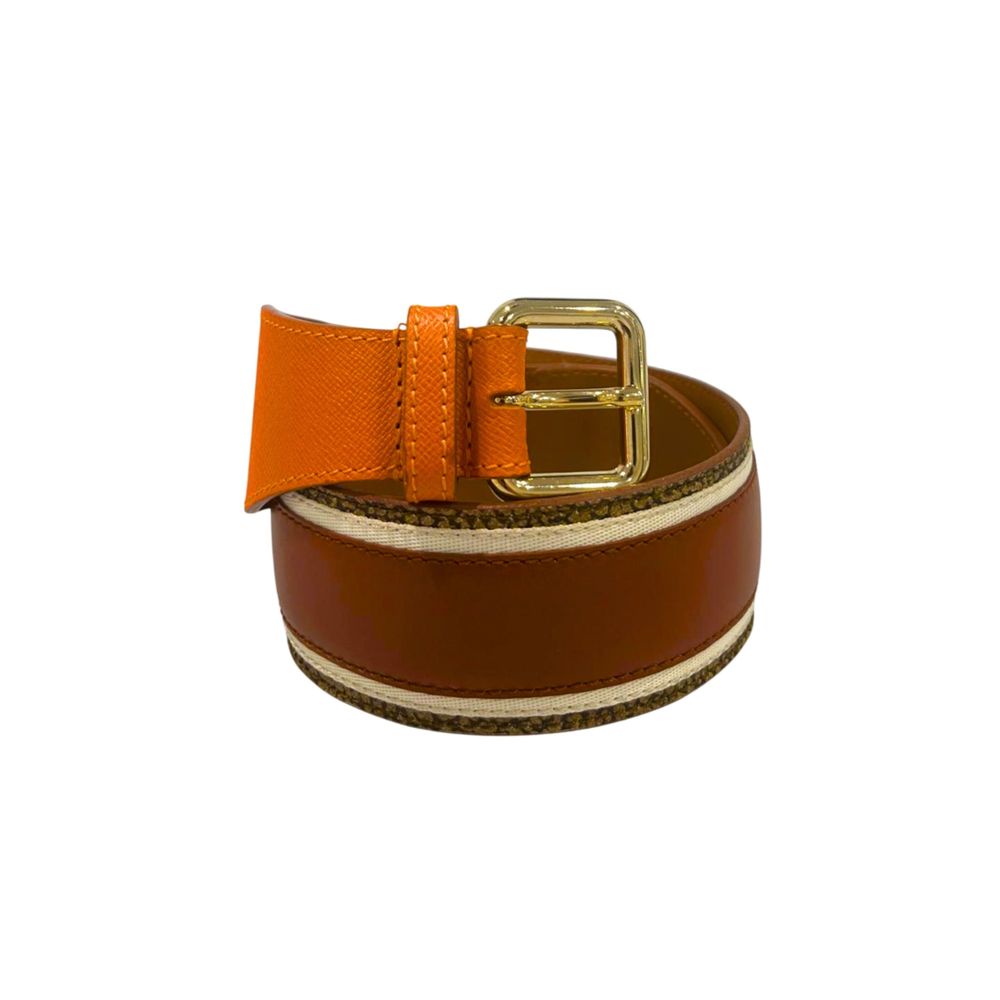 Borbonese Orange Leather Women Belt | Regal Royce