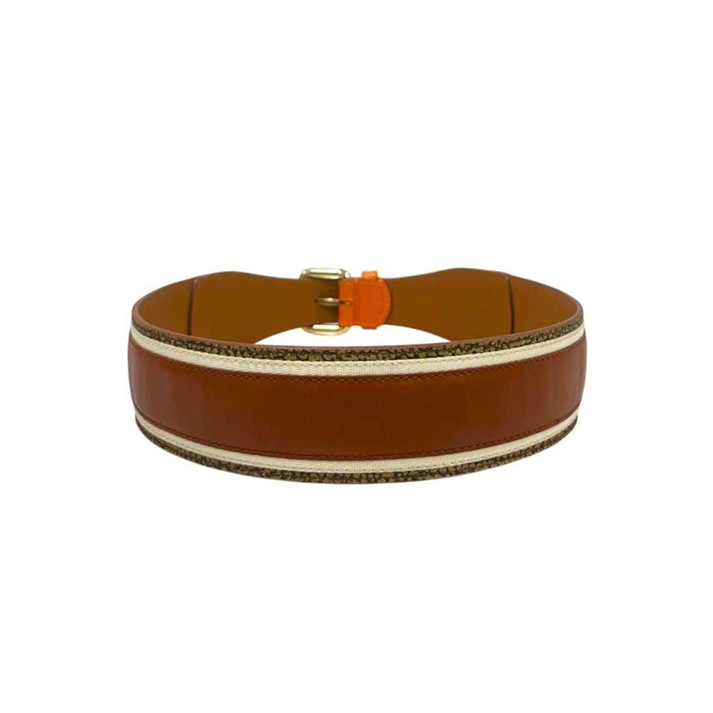 Borbonese Orange Leather Women Belt | Regal Royce